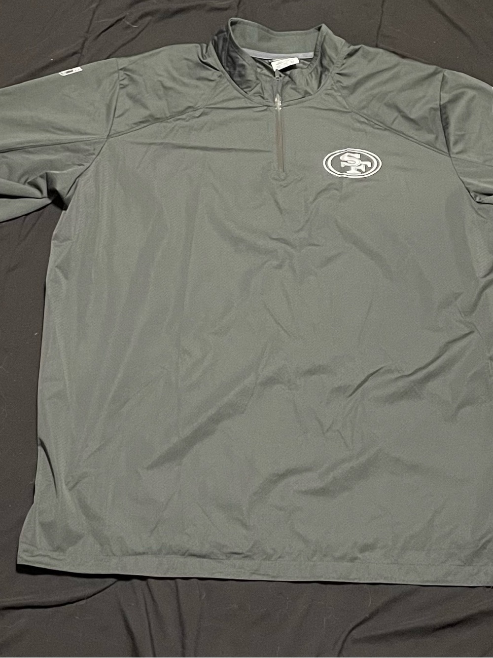 Nike Dri-Fit San Francisco 49ers 1/4 Zip Up Windbreaker Jacket Size 2XL or XXL